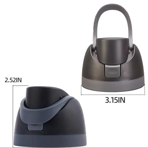 Replacement Cap for Owala Freesip, One-Touch Water Bottle Top Cap Compatible with Owala Cup 16oz 24oz 32oz 40oz, BPA-Free Replacement Accessory for Owala Free Sip, No Leak, Off-White. (1 black)