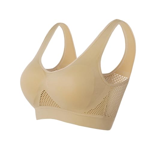 namayuj 3 Pack Sports Bras for Women Plus Size Wirefree Liftup Breathable Cool Athletic Bras Full-Coverage Workout Yoga Bras