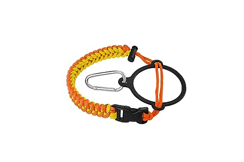 IRON °FLASK Paracord Handle - Fits Wide Mouth Water Bottles - Durable Carrier, Secure Accessories, Survival Strap Cord, Safety Ring, and Carabiner - Seven Core Paracord Bracelet