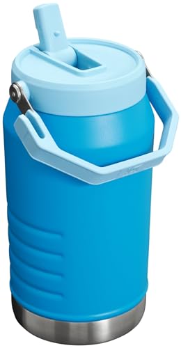 Stanley IceFlow Stainless Steel Tumbler - Vacuum Insulated Water Bottle for Home, Office or Car Reusable Cup with Straw Leak Resistant Flip Cold for 12 Hours or Iced for 2 Days, Azure, 64OZ