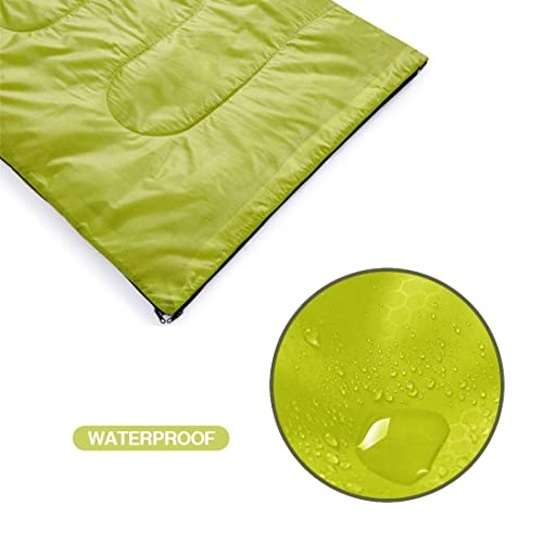 oaskys Camping Sleeping Bag - 3 Season Warm & Cool Weather - Summer Spring Fall Lightweight Waterproof for Adults Kids - Camping Gear Equipment, Traveling, and Outdoors