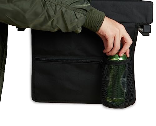 SPORT BEATS Stadium Seat for Bleachers with Back Support and Cushion Includes Shoulder Strap and Cup Holder