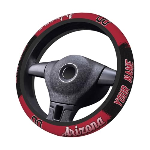 GENERIC San Francisco Custom Car Steering Wheel Covers,Personalized Name and Number,Anti Slip Elasticity Baseball Car Accessories,Universal 15 Inch Fit Suit for Most Car,SUV,ATV,Truck.