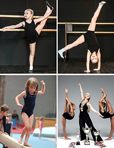 Arshiner Girls Ballet Leotards Dance Gymnastic Outfits Crisscross Straps Sleeveless Tank Dancewear,Black,6-7 Years