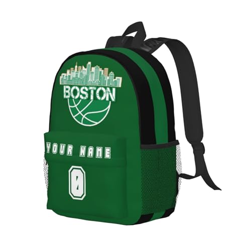 Jvpprds Citys Custom Backpack for Boys Personalized Schoolbag Customized Bag with Name Numbers Fans Gifts