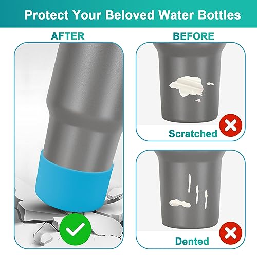 Silicone Cup Boot for 12oz - 40 oz Hydroflask &Stanley 40oz Protective Cup Bottom Sleeve Cover Compatible with Stanley Cup Accessories for All Water Bottles Bottom Diameter of 2.84-3in