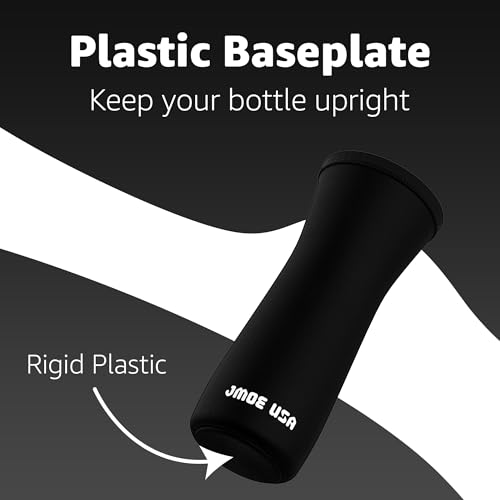 Jmoe USA 22oz Sleeve for Cirkul Water Bottle | Fits 22 oz Plastic and Stainless Steel Bottles | Neoprene Sweat Absorbing Material | Fitted Design | 2-Pack | Insulated Cover (Black)