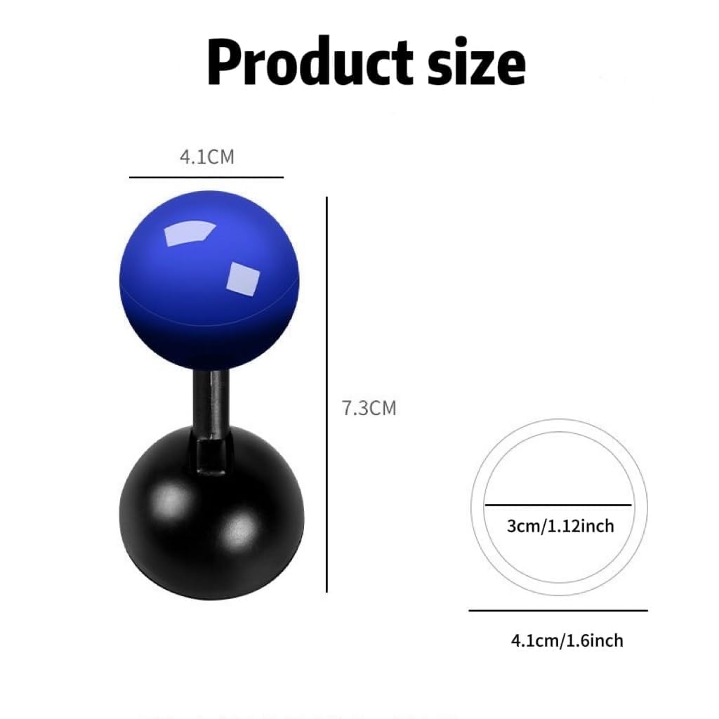 Car Push to Start Button Rocker, One-Touch Start Button Starter Cover, 2024 New Car One Button Start Lever (Red+Blue)