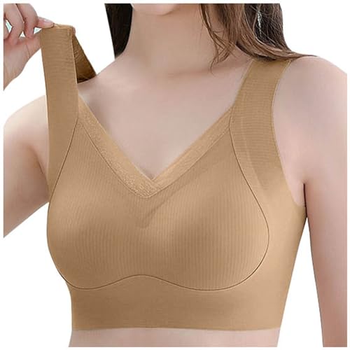 Deals of The Day Clearance Prime,Today 2024 Warehouse Deals, Sport Bras for Women Plus Size No Underwire Breathable Bras Full Coverage Wirefree Soft Cotton Bra Everyday Bras 2024