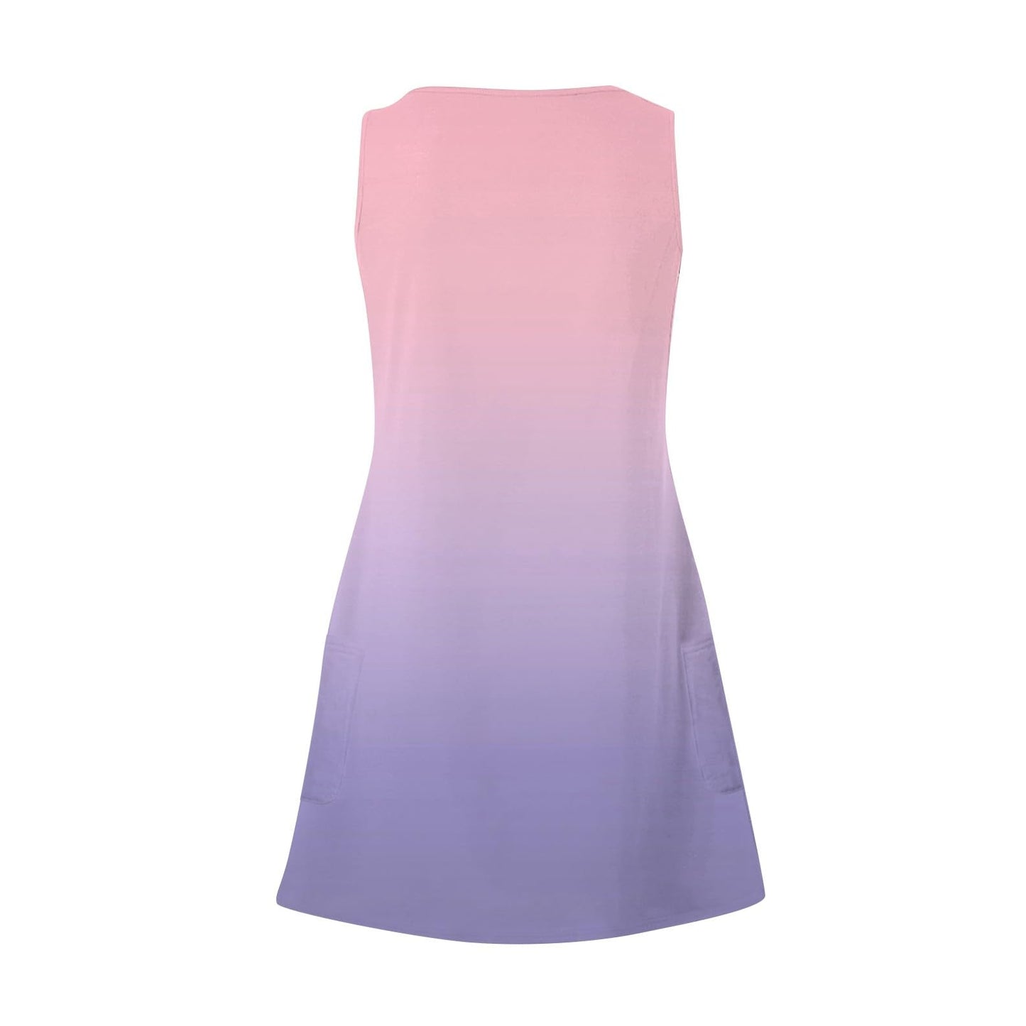Tank Top Dress for Women Sun Dresses Summer Boho Beach Dress Floral T-Shirts Dress V Neck Loose Tank Dresses with Pockets