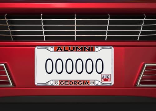 Decorvo Georgia Alumni License Plate Frame - University of Georgia Bulldogs Car Truck Accessory