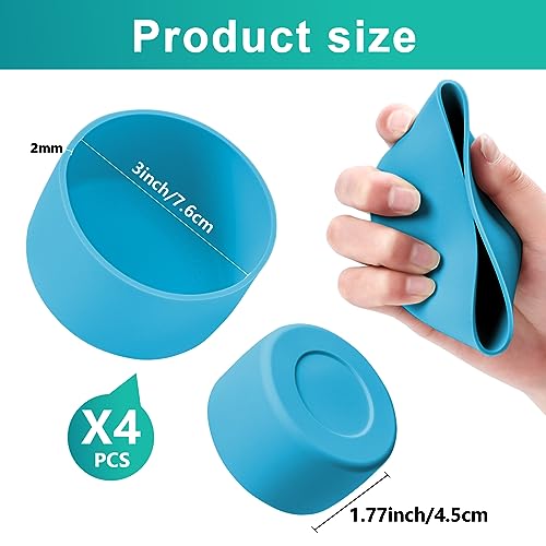 Silicone Cup Boot for 12oz - 40 oz Hydroflask &Stanley 40oz Protective Cup Bottom Sleeve Cover Compatible with Stanley Cup Accessories for All Water Bottles Bottom Diameter of 2.84-3in