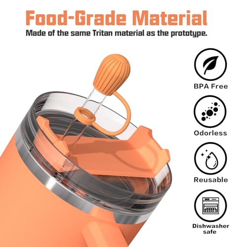 Adjustable Straw Cover for Stanley|Simple Modern|Yeti|Owala|Hydro Flask|Reduce|Maars|Meoky|MaxBase|Beast|Hydrapeak Cup, All Brand of Straw Accessories, Diameter 6mm-12mm, BPA Free, Dishwasher safe