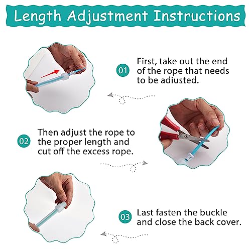 Jump Rope For Kids,Jump Rope Kids,Adjustable Soft Skipping Rope,Toddler Jump Rope With PVC Handles And Back CoverFor Kids, Boys,Girls,Women, Men,Exercise Activity,Outdoor Fitness