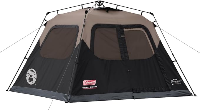 Coleman Instant Tent with 1-Minute Setup, 6-Person Tent with Pre-Attached Poles, Air Vent, & Carry Bag