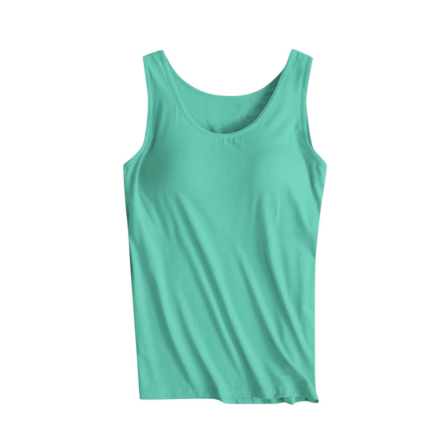 Deals of The Day Clearance Prime, Tank Top Sports Bra, Built in Bra Tank Tops for Women 2024 Summer Casual Adjustable Spaghetti Strap Camisole Plus Size Cotton Padded Workout Tops