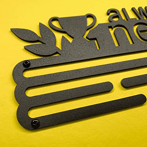 Sports Medal Hanger Display Race She Believed She Could So She Did | Brushed steel Race Medal Holder Awards Wall Mount | Running Marathon Race Medal Display for Wall | Steel medal holder for wall
