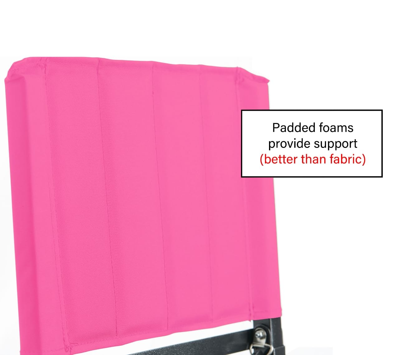 SPORT BEATS Stadium Seat for Bleachers with Back Support and Cushion Includes Shoulder Strap and Cup Holder