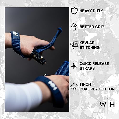 Weightlifting House Lifting Wrist Straps - Hand Wraps for Olympic Lifting, Snatch, Pulls, and Deadlift Straps - Grip Strength Trainer, Weight lifting, Wrist Wraps, Exercise Bands