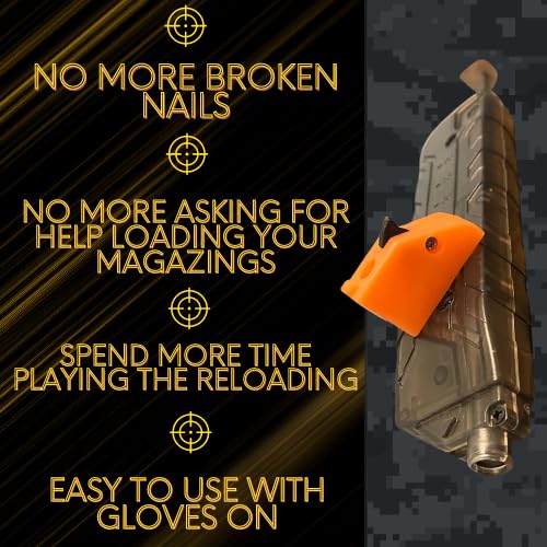 Generic Airsoft Speed Loader for Pistol Magazines Quick and Easy Reload (Light Orange)