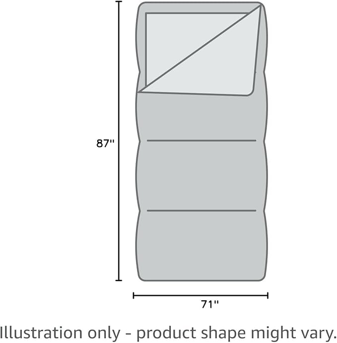 Brand - GANNAFEE Cotton Sleeping Bag Liner with Zipper - 100% Cotton Travel Sheet Sleep Sack Adult - Travel Sleeping Bag for Hotels Camping Hiking