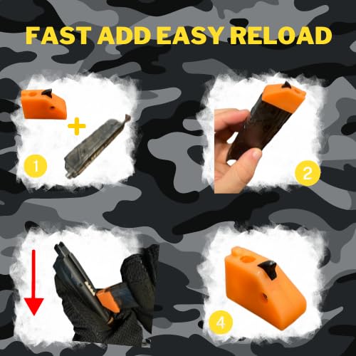 Generic Airsoft Speed Loader for Pistol Magazines Quick and Easy Reload (Light Orange)