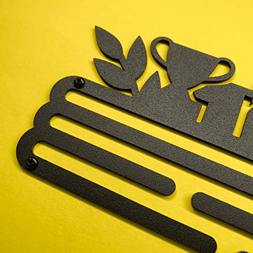 Sports Medal Hanger Display Race She Believed She Could So She Did | Brushed steel Race Medal Holder Awards Wall Mount | Running Marathon Race Medal Display for Wall | Steel medal holder for wall