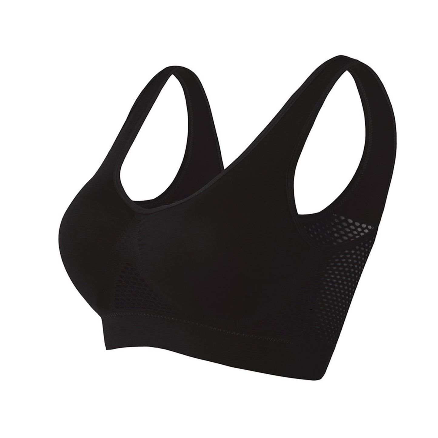 YFGEFTR Sale Items Clearance Sports Bras for Women No Underwire 2 Pack Bras Plus Size Bras Full Coverage Bra Breathable Seamless Bralettes 2024 Padless Bras for Women