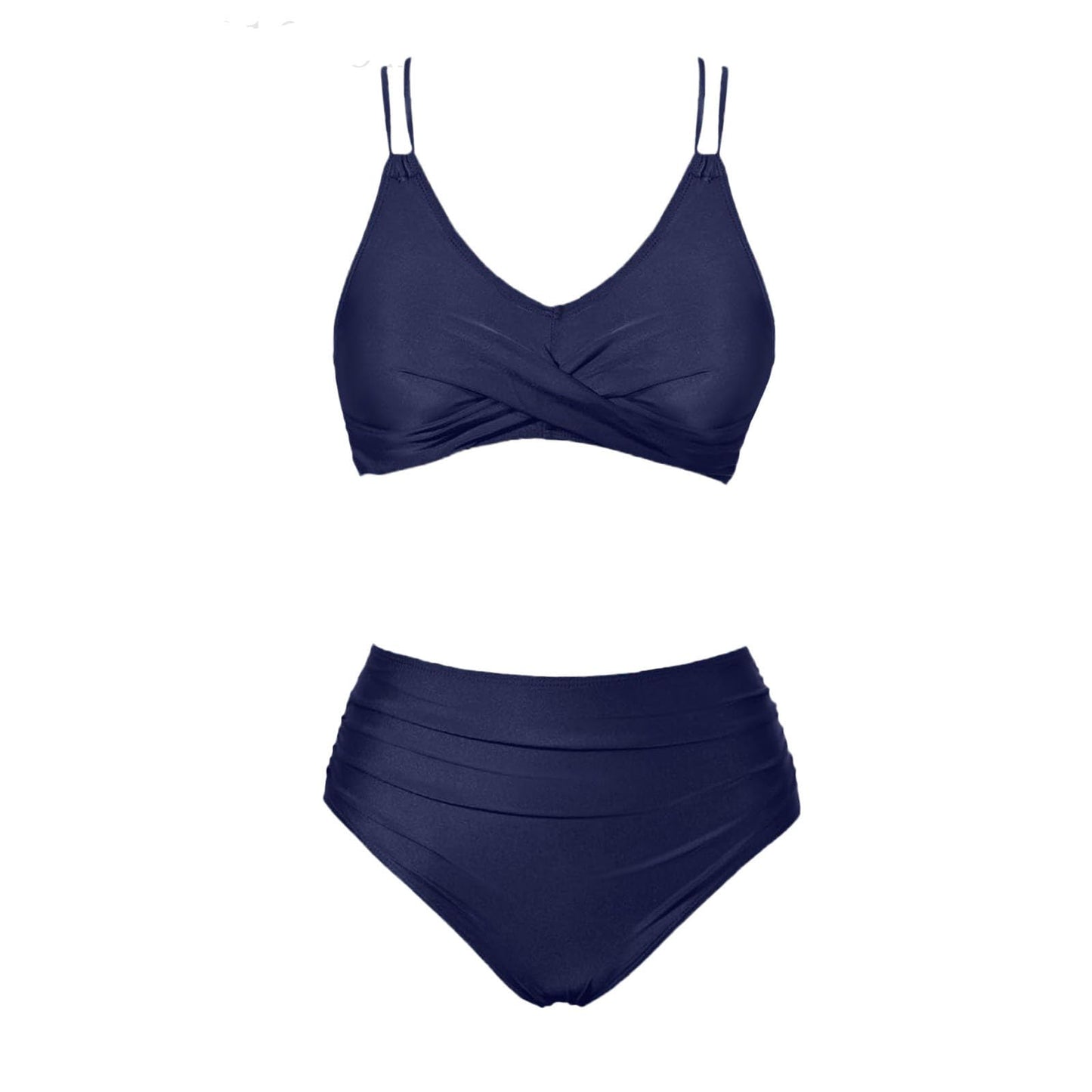 Firzero Swim Suits for Women 2024 Tummy Control One/Two Piece Bathing Suits Sexy Mesh High Waistd Swimsuits Push Up V Neck Swimwear