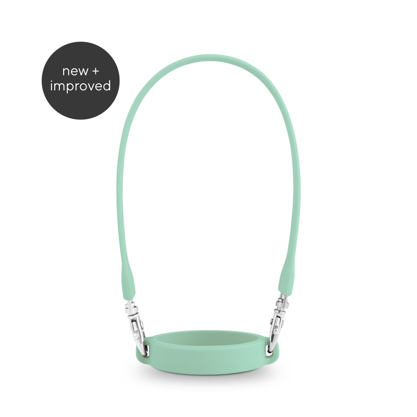 Ryan & Rose Water Bottle Handle - Silicone Water Bottle Sling, Carrier, Holder with Strap Compatible Stanley Cup Accessories (Flat Seafoam)