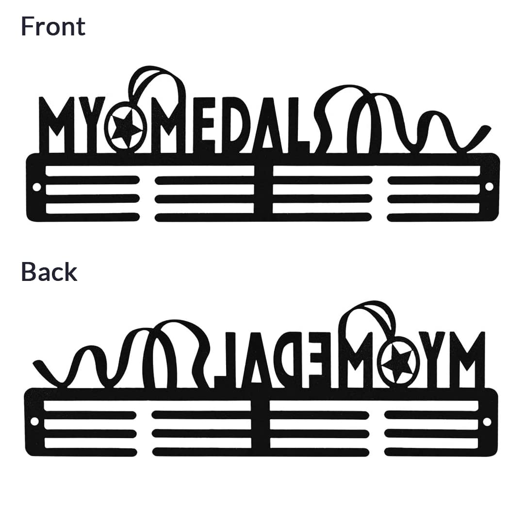 SEHAZ ARTWORKS Medal Hanger Display | Medal Holder Display | Medal Display Hanger | Medal Holder Wall (Holds Upto 30-40 Medals) My Medal Black