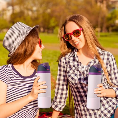 Comheral 2PCS Silicone Water Bottle Boot for Owala 24oz, Anti-Slip Protective Sleeve Bottom Bumper for FreeSip, Twist, and Flip Stainless Steel Bottles, Dishwasher Safe and BPA Free (Pink)
