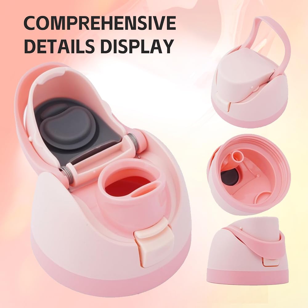Generic Replacement Cap for Owala Freesip, One Button Water Bottle Top Lid Compatible with Owala Cup 16oz 24oz 32oz 40oz, BPA-Free Replacement Accessory for Owala Free Sip (Pink)
