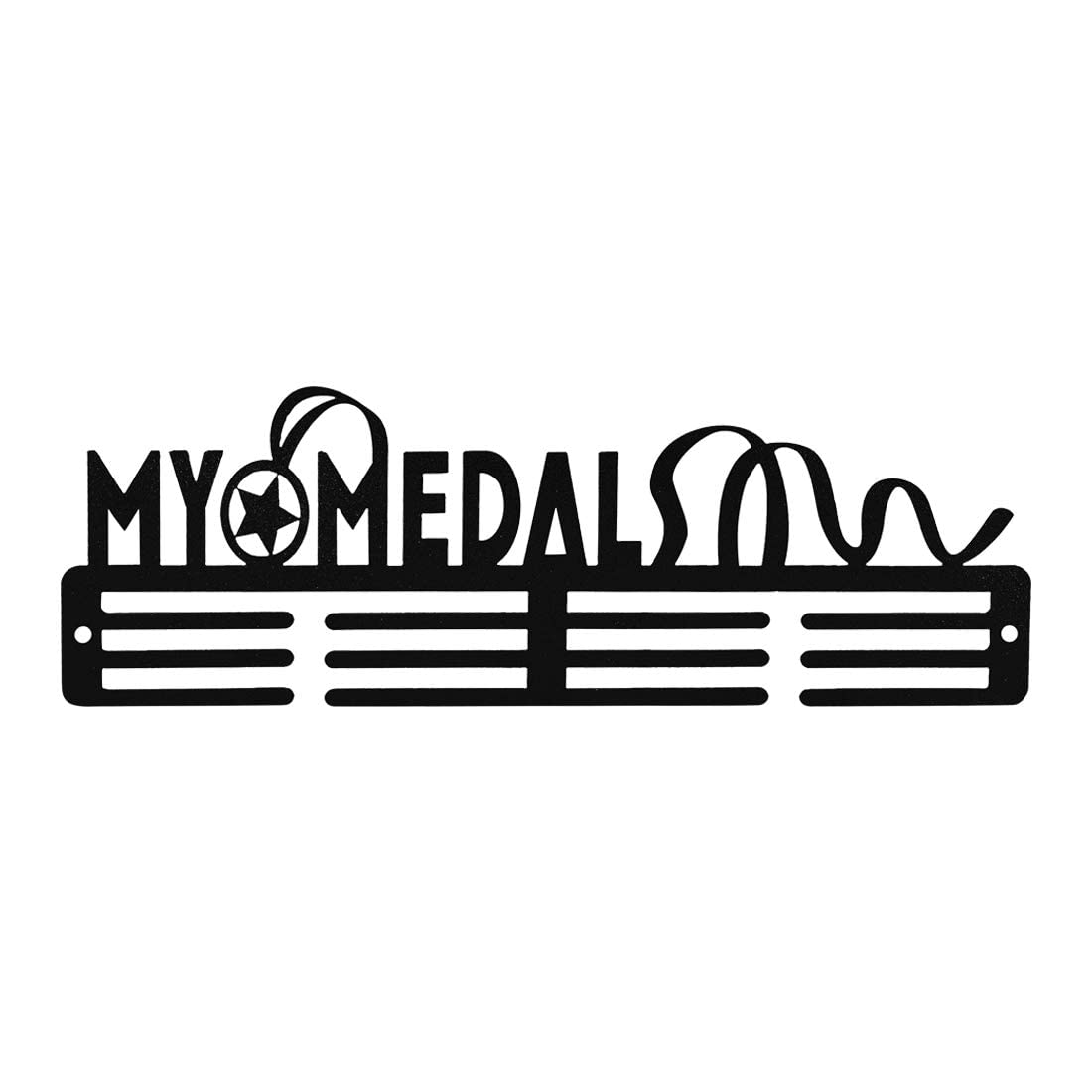 SEHAZ ARTWORKS Medal Hanger Display | Medal Holder Display | Medal Display Hanger | Medal Holder Wall (Holds Upto 30-40 Medals) My Medal Black