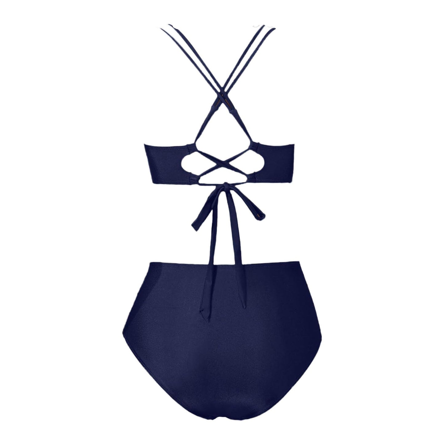 Firzero Swim Suits for Women 2024 Tummy Control One/Two Piece Bathing Suits Sexy Mesh High Waistd Swimsuits Push Up V Neck Swimwear