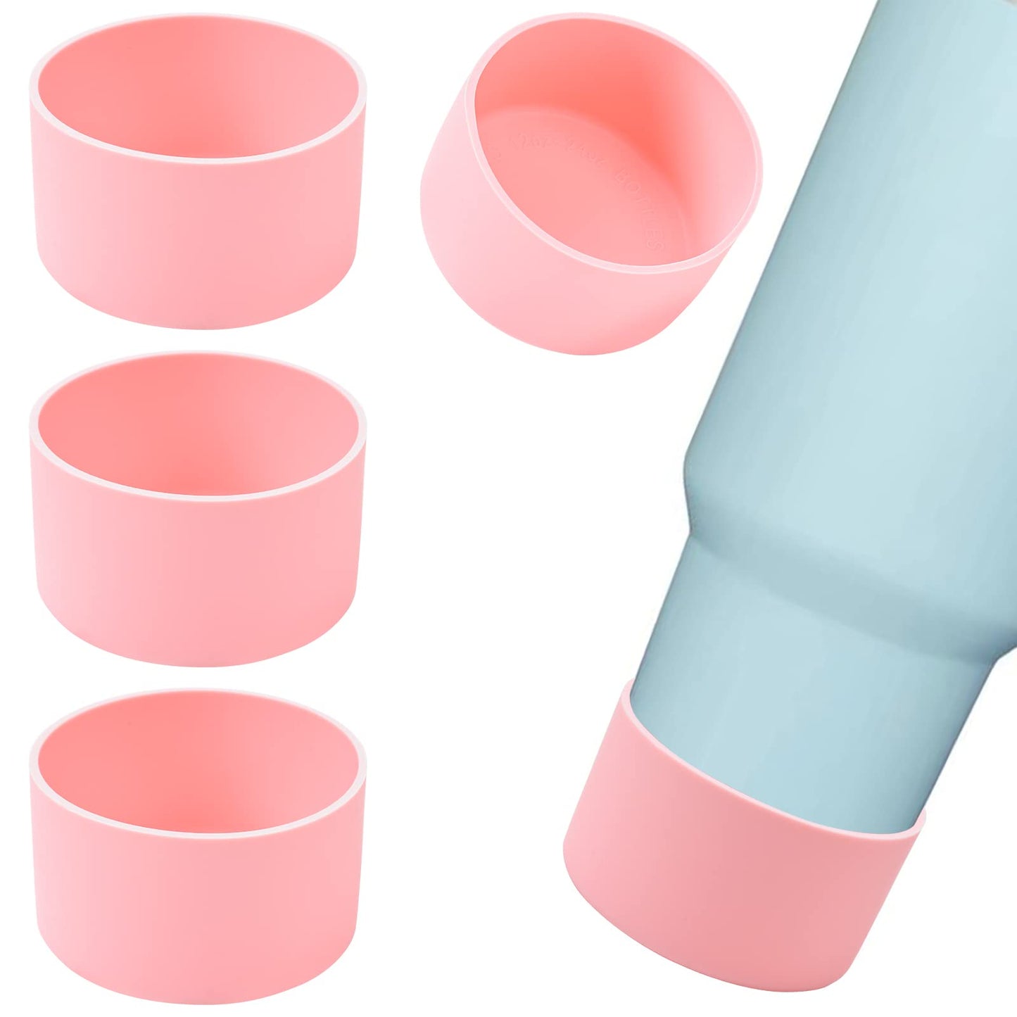 DGYJJZ 4Pack Silicone Boot for Quencher Adventure 40oz and IceFlow 30oz 20oz, Reduces Scratches Protective Cup Bottom Sleeve Cover