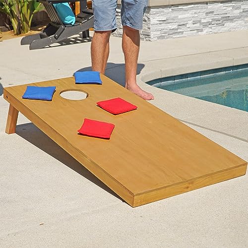 GoSports Official Regulation Cornhole Bean Bags Set (8 All Weather Bags) - America Stars and Stripes or Red and Blue - Choose Your Style