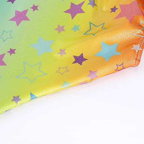 Belovance Leotards for Girls Gymnastics 3t 4t Toddler Child Athletic Sleeveless Dance Outfit Colorful Stars Gymnastic Biketard (Stars, 3-4 Years)