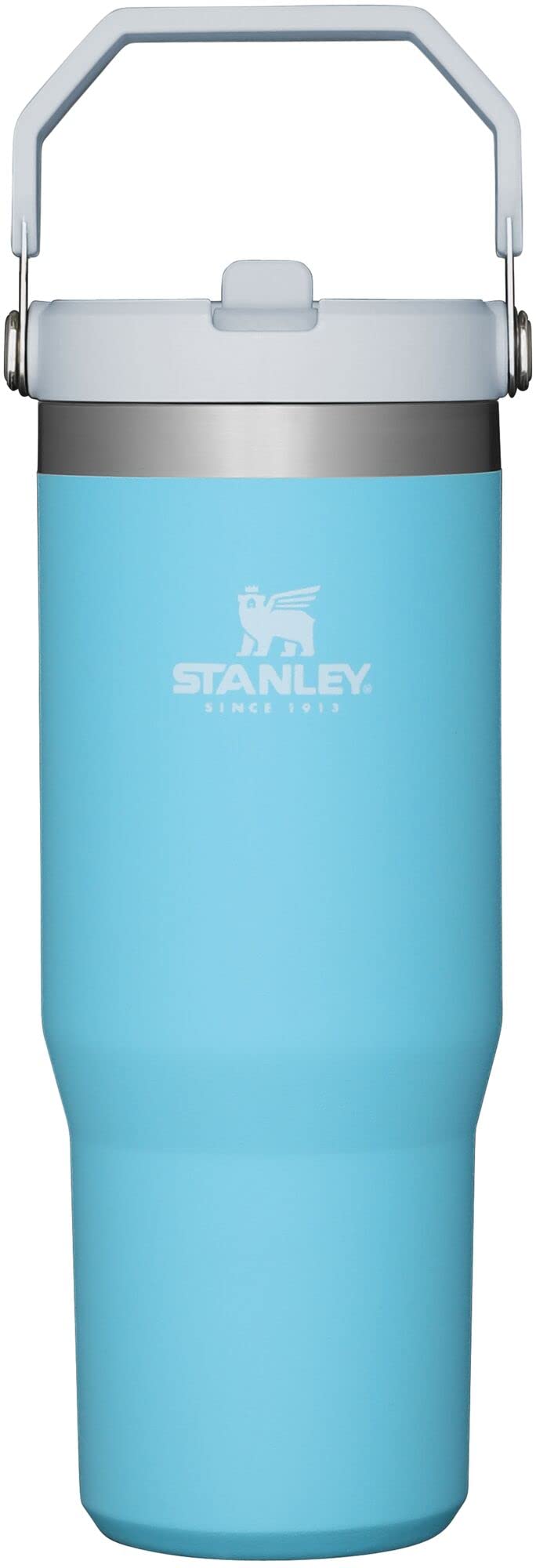 Stanley IceFlow Stainless Steel Tumbler with Straw - Vacuum Insulated Water Bottle for Home, Office or Car Reusable Cup Leak Resistant Flip Cold 12 Hours Iced 2 Days (Pool)