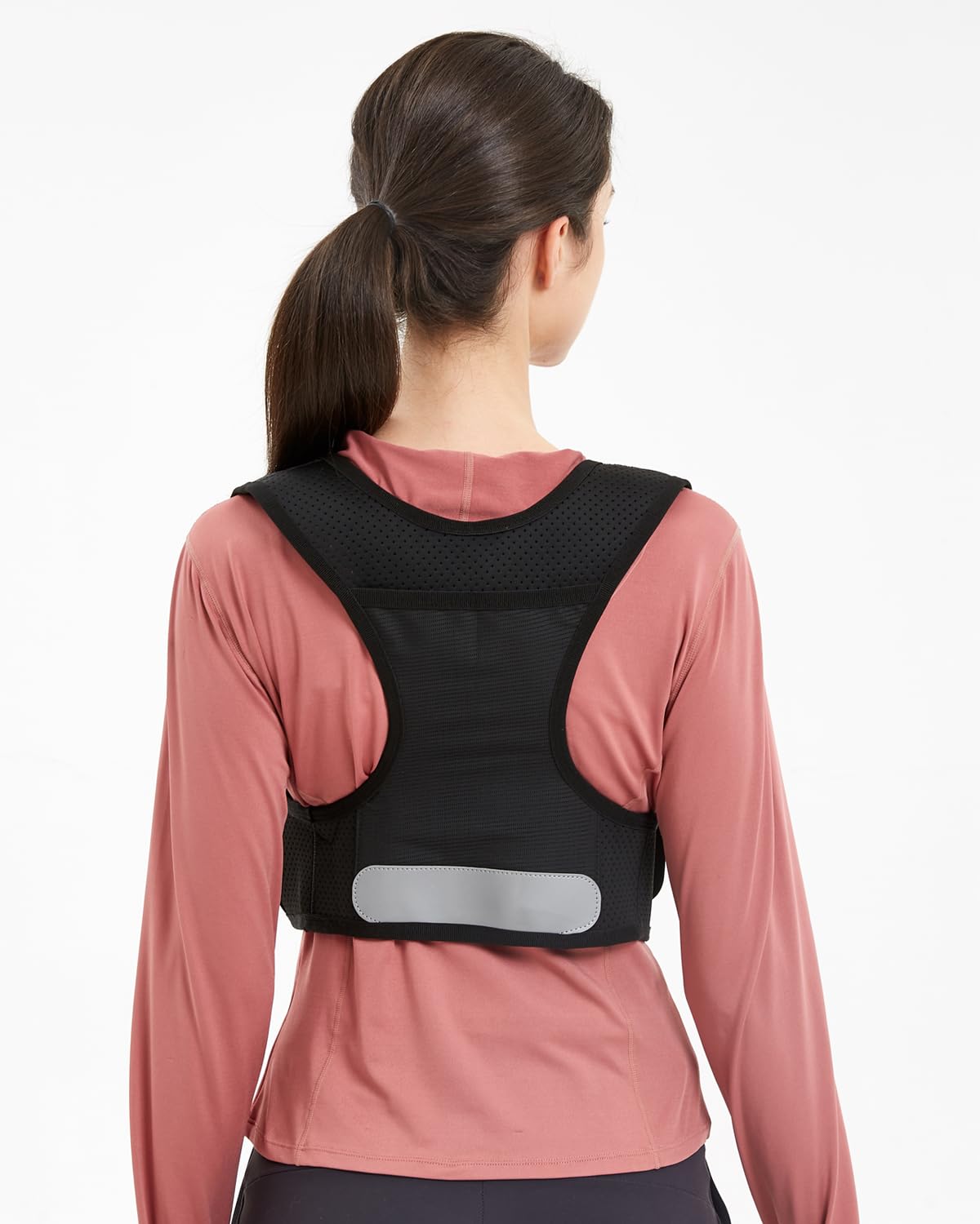 Zelvot Running Vest for Women Men, USA Original Patent, Adjustable Chest Straps Running Hydration Vest with 500ml Soft Flask, Lightweight Breathable Reflective Running Vest for Trail Running - M/L
