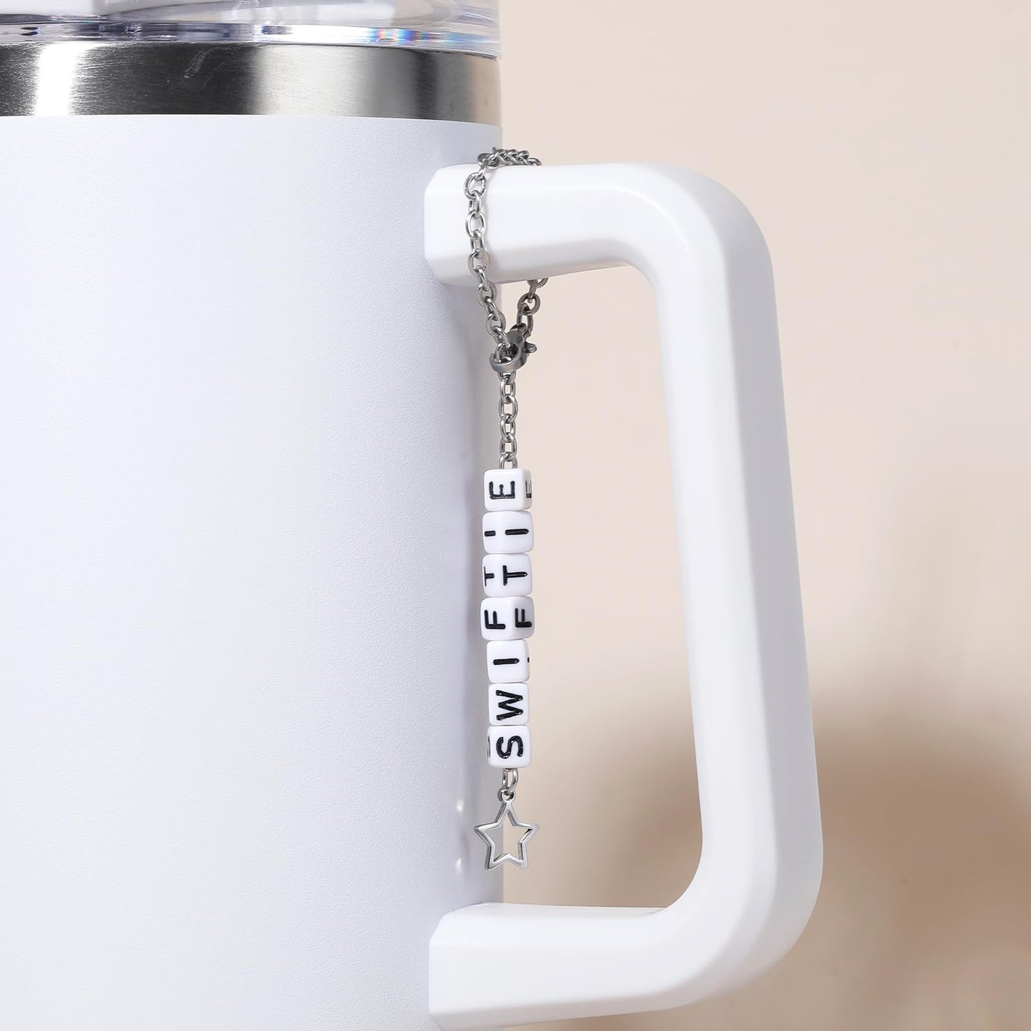 Amcisi Stanley Cup Charm for Handle, Letter Charms for Stanley Cups, Stanley Cup Accessories 40 oz& 30 oz