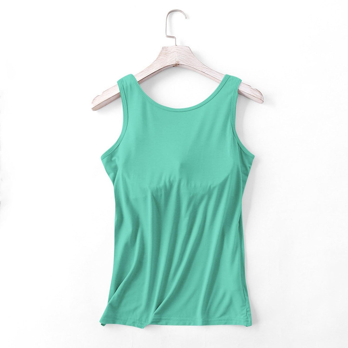 Deals of The Day Clearance Prime, Tank Top Sports Bra, Built in Bra Tank Tops for Women 2024 Summer Casual Adjustable Spaghetti Strap Camisole Plus Size Cotton Padded Workout Tops