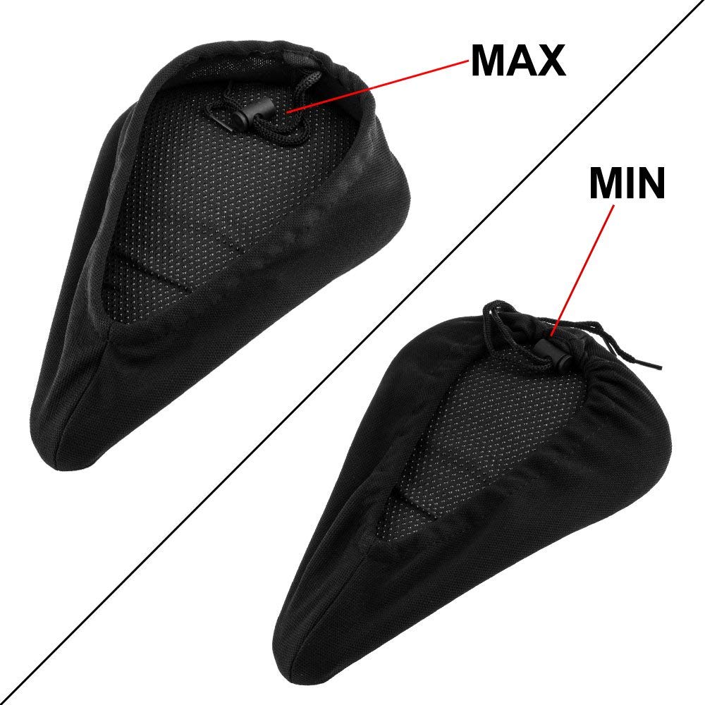 Zacro Bike Seat Cushion - Gel Padded Bike Seat Cover for Men Women Comfort, Extra Soft Exercise Bicycle Seat Compatible with Peloton, Outdoor & Indoor