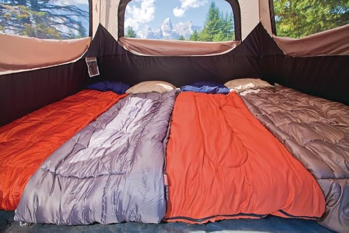 Coleman Instant Tent with 1-Minute Setup, 6-Person Tent with Pre-Attached Poles, Air Vent, & Carry Bag