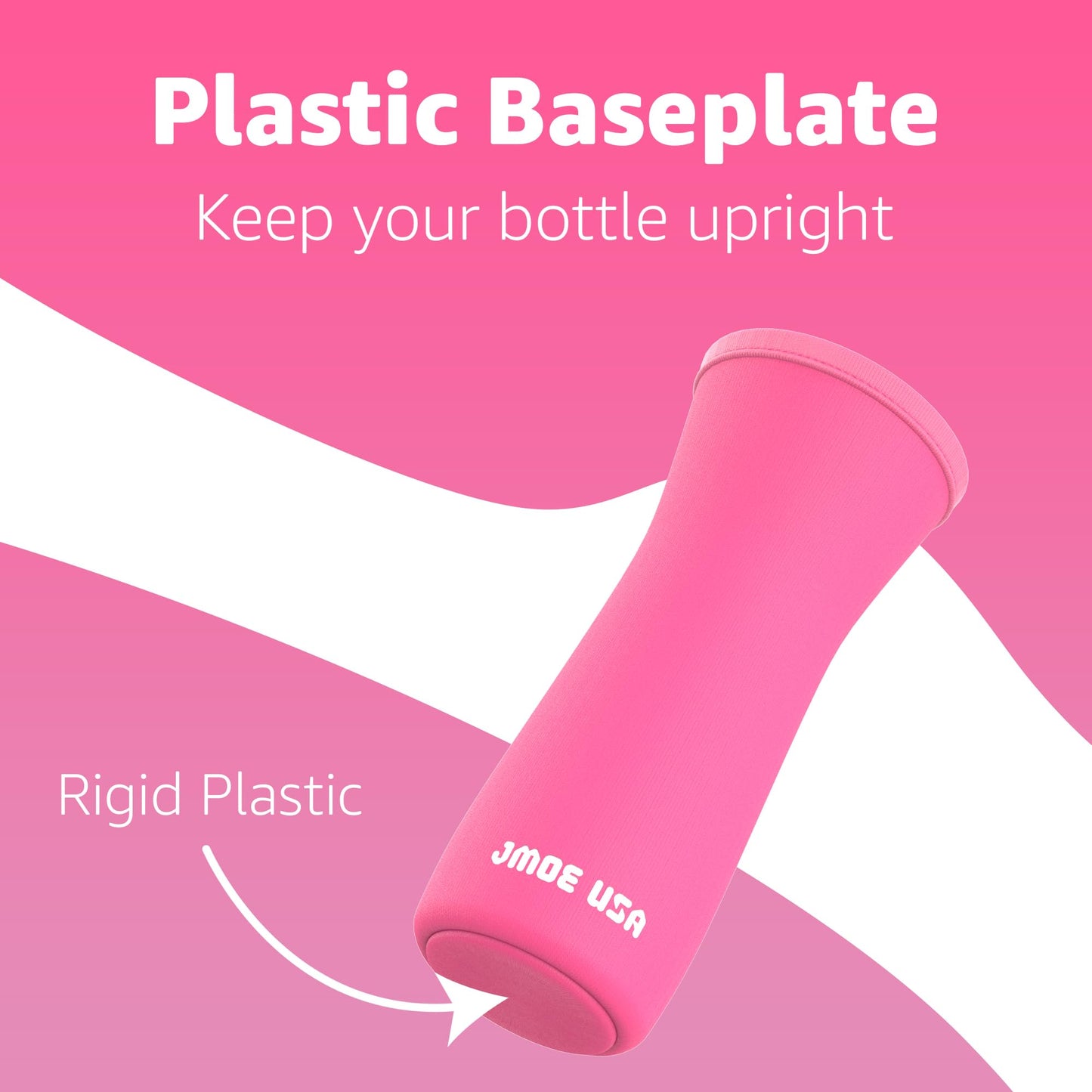 Jmoe USA 22oz Sleeve for Cirkul Water Bottle | Fits 22 oz Plastic and Stainless Steel Bottles | Neoprene Sweat Absorbing Material | Fitted Design | 2-Pack | Insulated Cover (Pink)