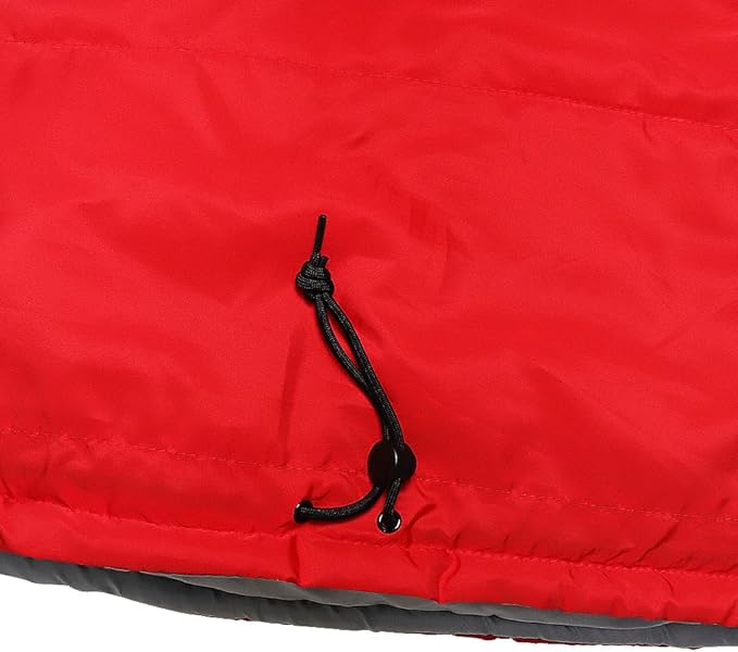 Thermotuff Wearable Sleeping Bag with Dual Hoodie, Zippered Arm Holes, Pockets & Adjustable Drawstring - Ideal for Camping, Cold Weather Hiking, and Stadium Sak Blanket