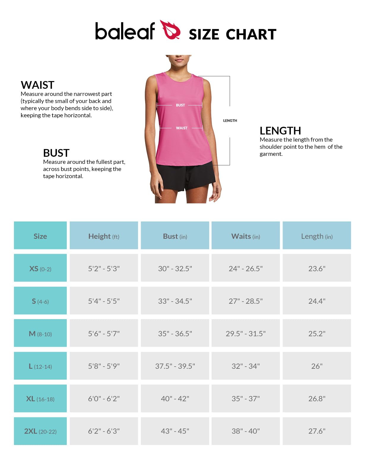 BALEAF Women's Workout Tank Tops Sleeveless Exercise Tennis Running Shirts Activewear Fitness Gym Tops Pink XS