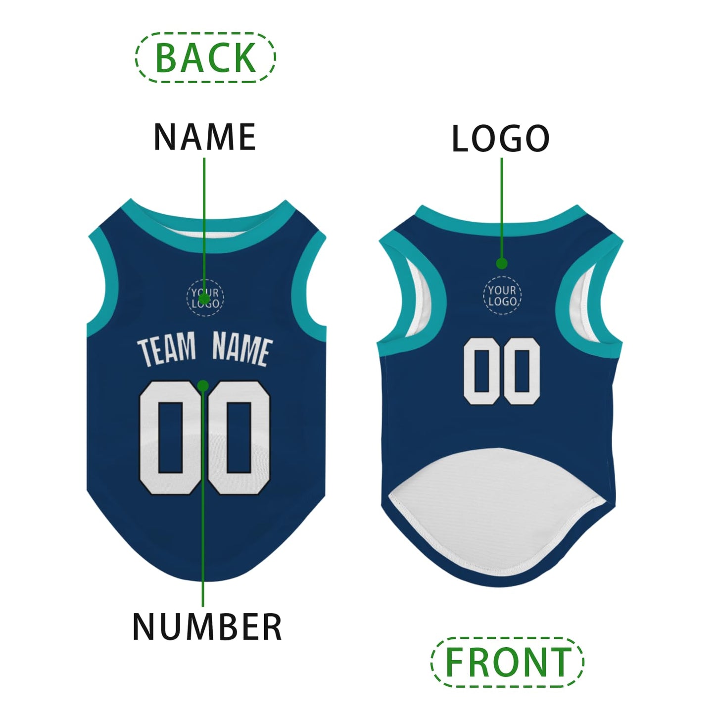 Custom Dog Basketball Jersey Personalized Pets Shirt Soft Cute Puppy Outfit Custom Name Number Logo Dog Tank Top