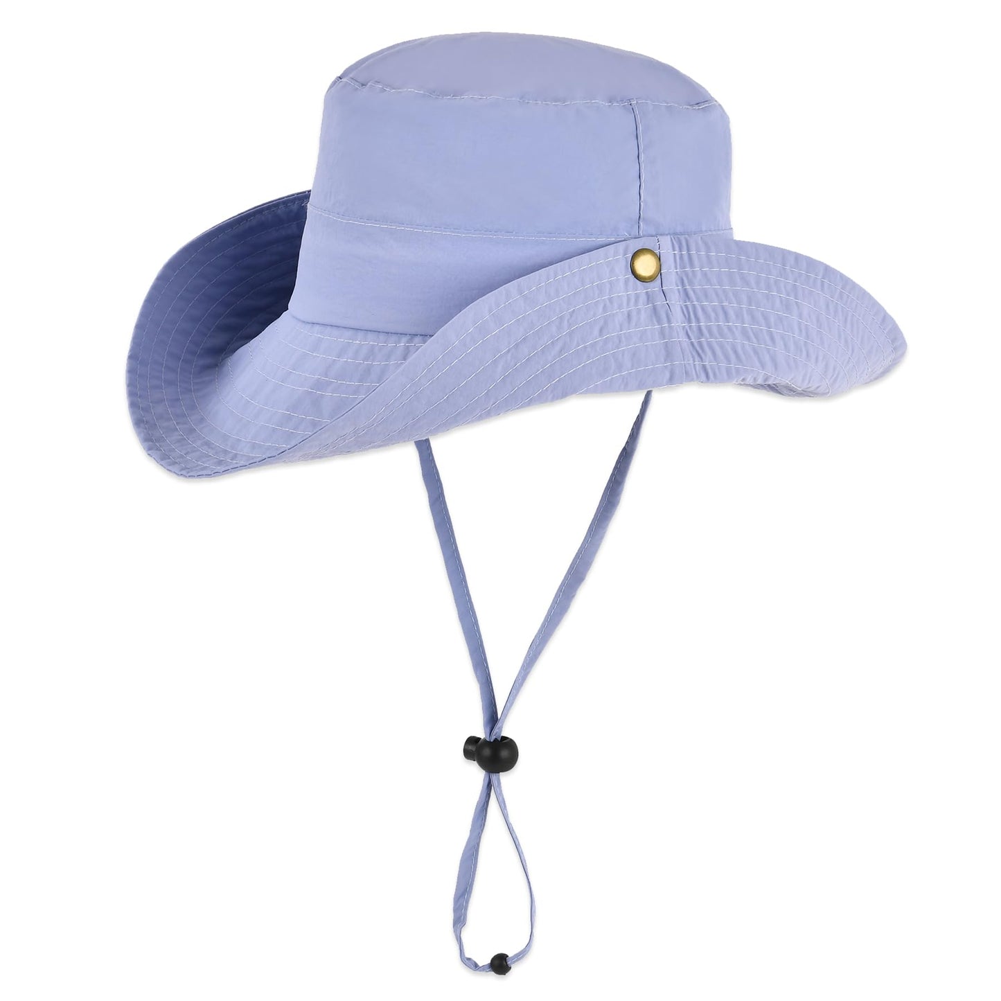 Kids Wide Brim Sun Hat Adjustable for Teen Youth Bucket Sun Protection UPF 50+ Safari Hat(Purple,53cm/2-8y)
