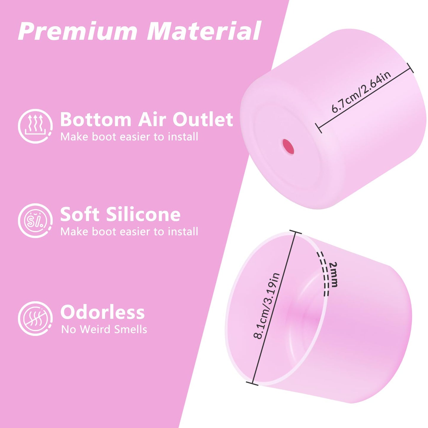 UBEEKOO Tall Silicone Boot for Owala Tumbler 40oz, for Owala FreeSip 24oz, Sleeve Cover for Stanley 24oz IceFlow Fast Flow Water Bottle, Anti-Slip Bottom Protective for Owala Accessories,LightPink